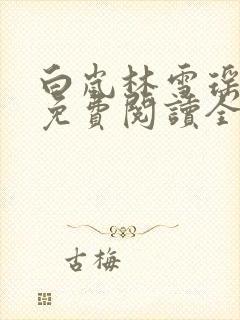 白岚林雪瑶小说免费阅读全文无弹窗