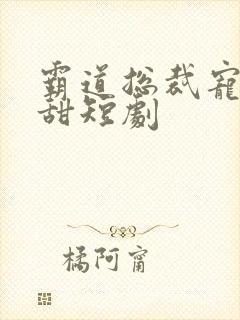 霸道总裁宠妻超甜短剧