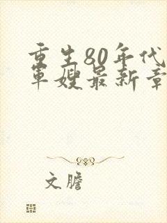 重生80年代当军嫂最新章节