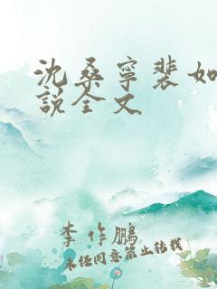 沈桑宁裴如衍小说全文