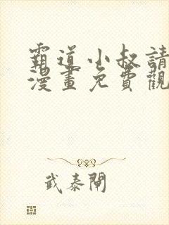 霸道小叔请轻撩漫画免费观看下拉式