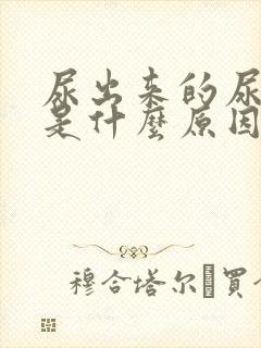 尿出来的尿起泡是什么原因?