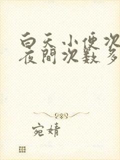 白天小便次数少夜间次数多