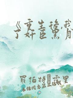 《重生后,我成了奸臣黑月光》