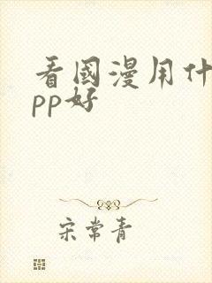 看国漫用什么app好