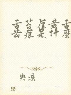 舌苔厚黄舌头有齿痕是什么原因引起的