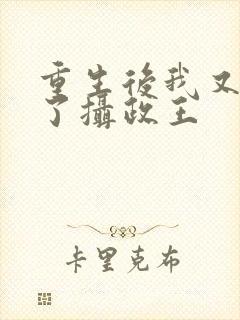 重生后我又嫁给了摄政王