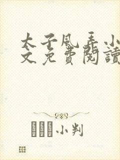 太子风弄小说全文免费阅读