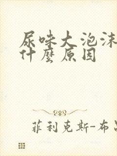 尿味大泡沫多是什么原因