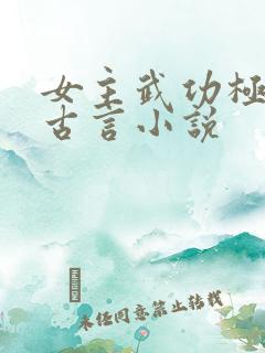 女主武功极高的古言小说