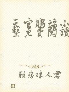 天官赐福小说完整免费阅读番外