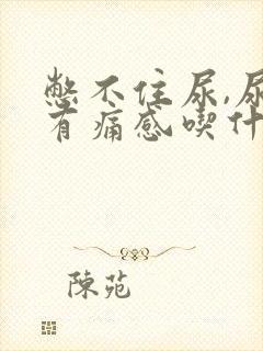 憋不住尿,尿道有痛感吃什么药