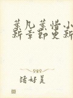 叶凡叶惜小说最新章节更新