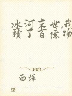 冰河末世,我囤积了百亿物资txt