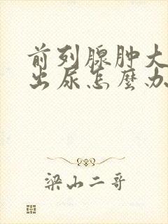 前列腺肿大排不出尿怎么办