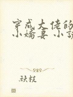 穿成大佬的反派小娇妻 小说