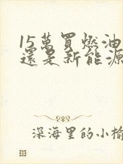 15万买燃油车还是新能源车