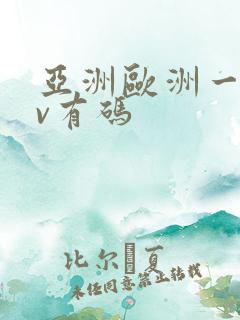 亚洲欧洲一区av有码