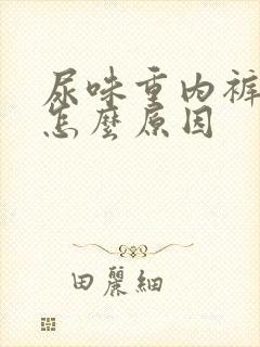 尿味重内裤黄是怎么原因