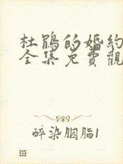 杜鹃的婚约动漫全集免费观看