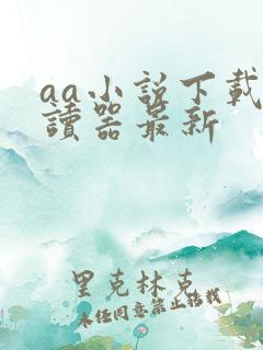 aa小说下载阅读器最新