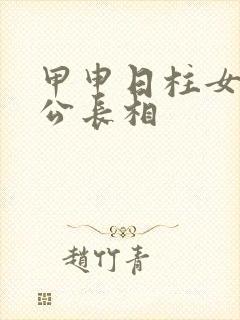 甲申日柱女命老公长相