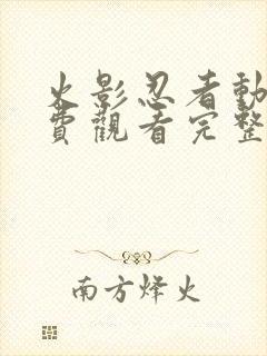 火影忍者动漫免费观看完整在线