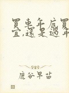 买车年底买车便宜,还是过年以后买便宜