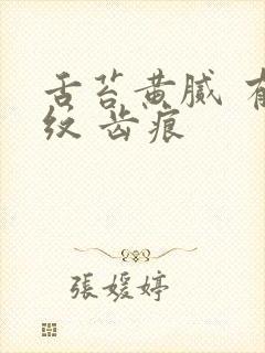 舌苔黄腻 有裂纹 齿痕