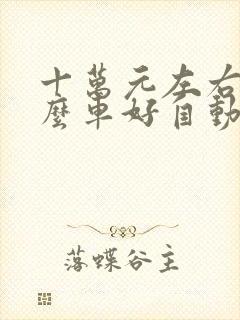 十万元左右买什么车好自动挡