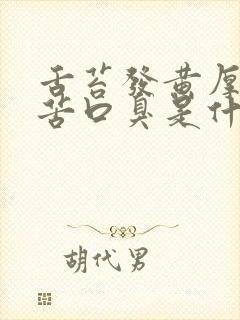 舌苔发黄厚腻口苦口臭是什么原因用什么药