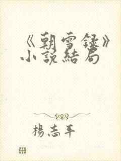 《朝雪录》原著小说结局