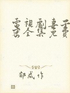 电视剧妻子的秘密全集免费观看