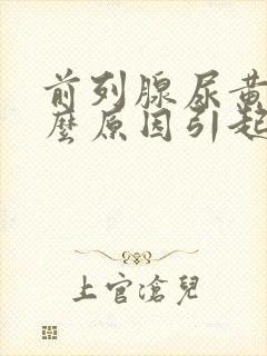 前列腺尿黄是什么原因引起的