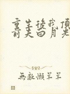 重生后我顶替了前夫白月光最新版