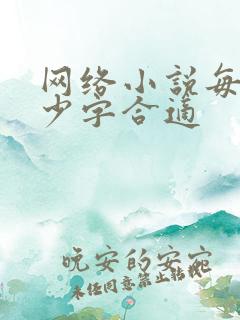 网络小说每章多少字合适