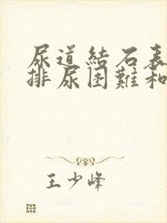 尿道结石表现为排尿困难和排尿终末疼痛