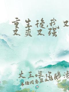 重生后,我又飒又爽又强