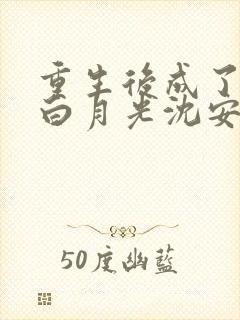 重生后成了前夫白月光沈安念的小说