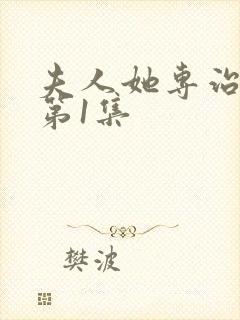 夫人她专治不服第1集