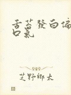 舌苔发白偏厚有口气