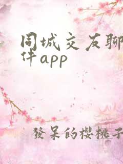 同城交友聊天软件app