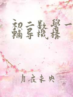 初二数学一对一辅导机构