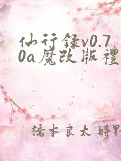 仙行录v0.70a魔改版礼包码