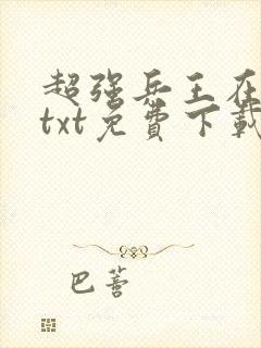 超强兵王在都市txt免费下载