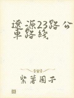 辽源23路公交车路线