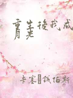 重生后我成了黑月光