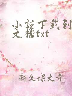 小说下载到手机文档txt