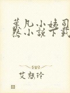 叶凡小姨司空嫣然小说下载