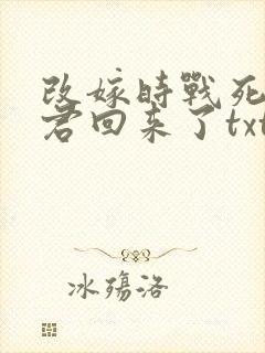 改嫁时战死的夫君回来了txt全文下载下载